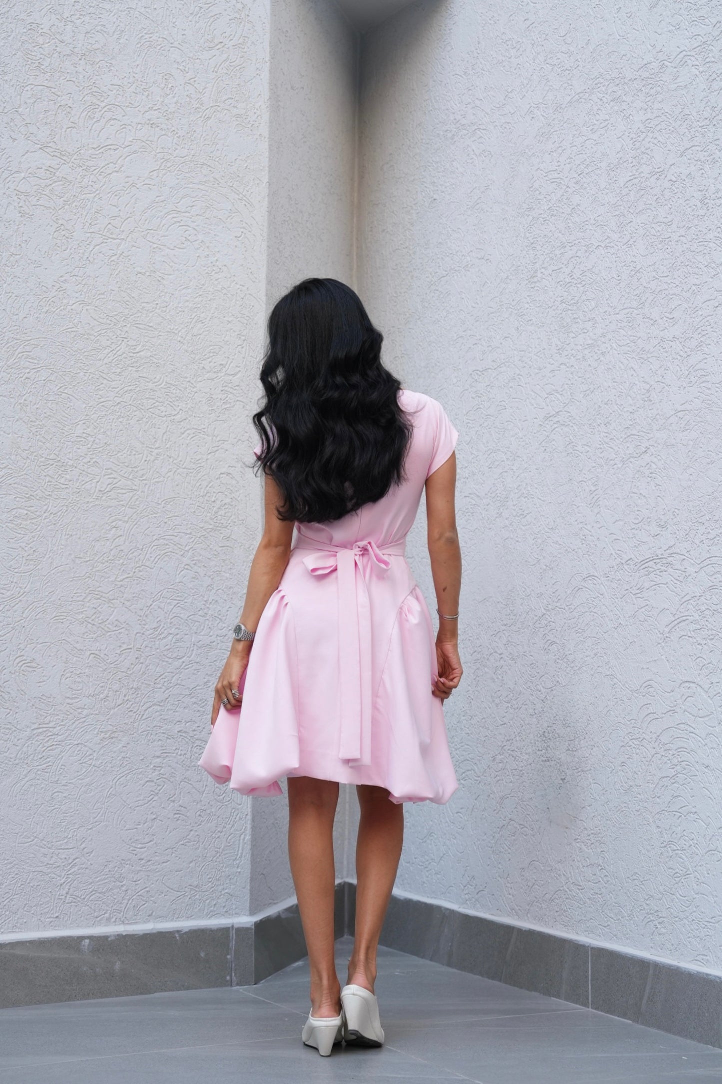 pink dress